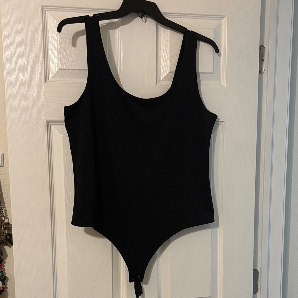 Express Body Contour Bodysuit-Black-Size XL